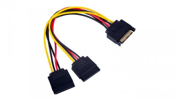 Adapter z kablem Akyga AK-CA-31 SATA (m) / 2x SATA (f) 2x 15cm