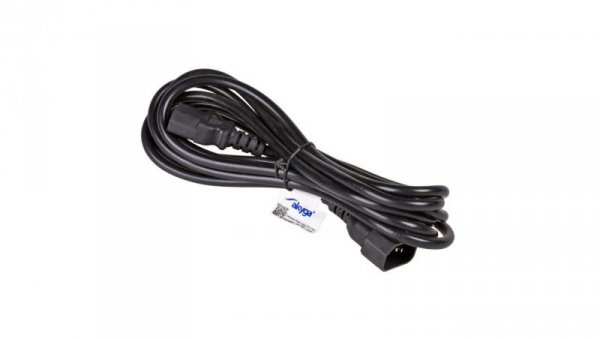 Kabel zasilający przedłużacz Akyga AK-PC-11A CCA 3x0.5mm² IEC C13 / IEC C14 5 m