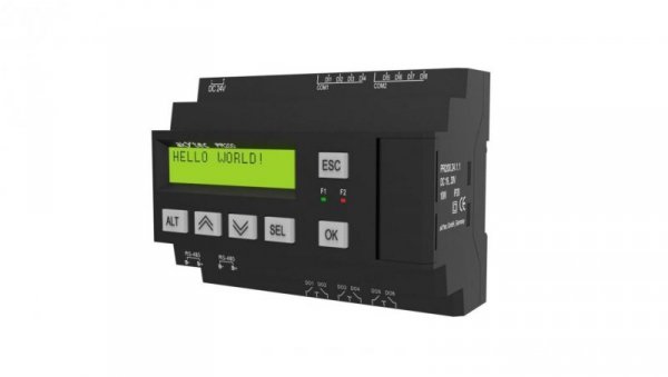 Uniwersalny, programowany sterownik PLC z wyświetlaczem LCD, 8DI, 6DO, RS485, 24 VDC - PR200.24.1.1 55907