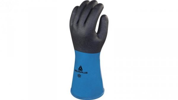 Rękawica z Pvc/nitrylową na wkładzie z Akrylu - Strona Chwytna Powlekana Pvc/Nitrylem - 30 Cm kolor niebieski 10 VV837BL10