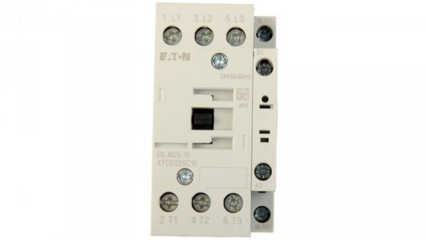 Stycznik mocy 25A 3P 24V AC 1Z 0R DILM25-10 (24V50/60HZ) 277136