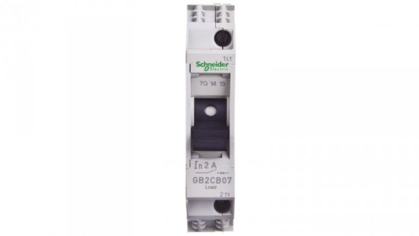 Wyłącznik termo-magnetyczny 1P 2A AC GB2CB07