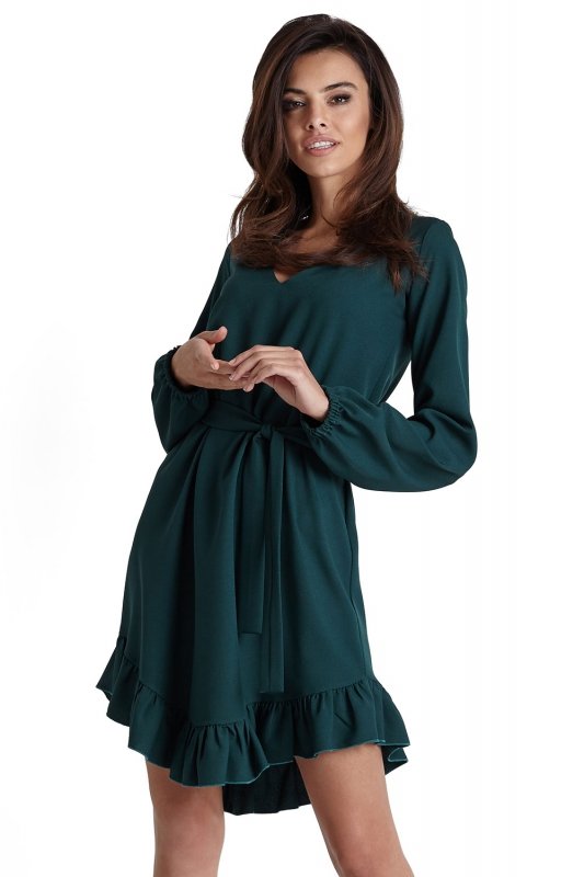 Sukienka w stylu Boho Masha - Zielona - Ivon