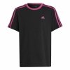Koszulka z krótkim rękawem dla dzieci Adidas Essentials Czarny