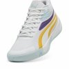 Obuwie Koszykarskie dla Dorosłych Puma Court Pro Biały Żółty