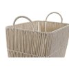 zestaw koszyków DKD Home Decor Beżowy Metal 39 x 29 x 31 cm 3 Części