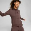 Bluza z kapturem Damska Puma Brązowy