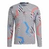 Koszulka z długim rękawem Męska Adidas Terrex Primeblue Trail Biały