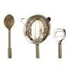 Zestaw do Koktajli DKD Home Decor 10 x 3 x 21 cm Srebrzysty Złoty Stal nierdzewna Marmur