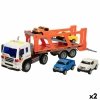 Ciężarówka do Przewozu Samochodów i Samochodów Wyścigowych Speed & Go 37,5 x 12,5 x 10 cm (2 Sztuk)