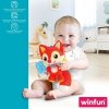 Grzechocząca przytulanka Winfun Lis 13,5 x 26,5 x 7,5 cm (6 Sztuk)