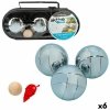 Pétanque Aktive Drewno Nylon Metal 6 Sztuk