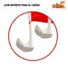 Car flag holder Colorbaby 45 x 30 cm Hiszpania 2 Części 24 Sztuk