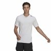 Koszulka z krótkim rękawem Męska Adidas D4T Biały