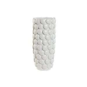 Wazon Home ESPRIT Biały Kamionka Śródziemnomorski 15,5 X 15,5 X 33,5 cm