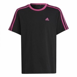 Koszulka z krótkim rękawem dla dzieci Adidas Essentials Czarny