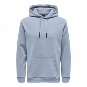Bluza z kapturem Męska Only & Sons Onsceres Eventide woda