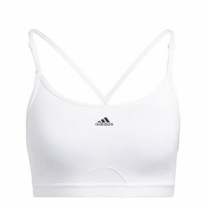 Stanik Sportowy Adidas Aeroreact Ls P Biały