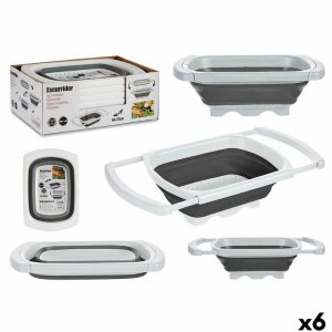 Sitko Kinvara CH43223-4 Biały Szary polipropylen TPR 60 x 26 x 12 cm 39,5 x 4,5 x 26 cm (6 Sztuk)