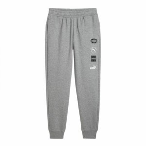 Spodnie dresowe dla dorosłych Puma Power Graphic Sweatpants Szary Mężczyzna