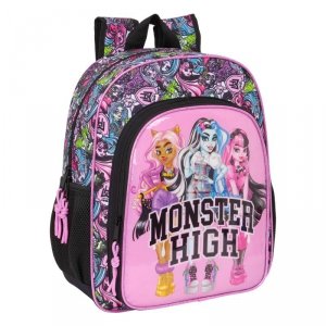 Plecak szkolny Monster High Drama Wielokolorowy 32 x 38 x 12 cm