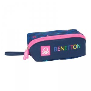 Piórnik Benetton Damero Granatowy 20 x 8 x 8 cm