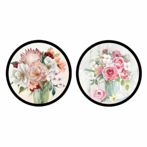 Obraz DKD Home Decor Wazon (80 x 3 x 80 cm) (2 Sztuk)