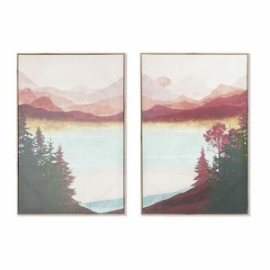 Obraz DKD Home Decor woda (60 x 3 x 90 cm) (2 Sztuk)