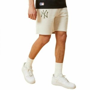 Krótkie Spodenki Sportowe Męskie New Era MLB Seasonal Team New York Beżowy