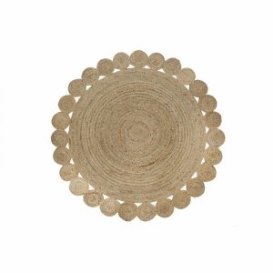 Dywan DKD Home Decor 200 x 200 x 1 cm Naturalny Brązowy Poliester Juta