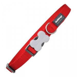 Obroża dla psa Red Dingo Gładki Czerwony 41-63 cm