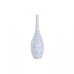 Wazon DKD Home Decor Biały Żywica Nowoczesny (19 x 19 x 60 cm)