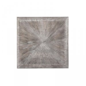 Dekoracja ścienna DKD Home Decor 3D 121,5 x 2,5 x 122 cm Srebrzysty Nowoczesny