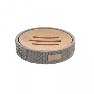 Mydelniczka DKD Home Decor 11 x 11 x 2,5 cm Szary Cement