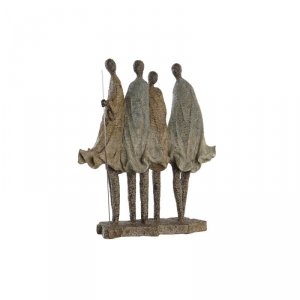 Figurka Dekoracyjna DKD Home Decor Afrykanka Żywica Wielokolorowy (33,5 x 14,5 x 41 cm)