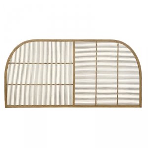 Zagłówek do łóżka DKD Home Decor Naturalny Brązowy Rattan (160 x 4 x 80 cm)