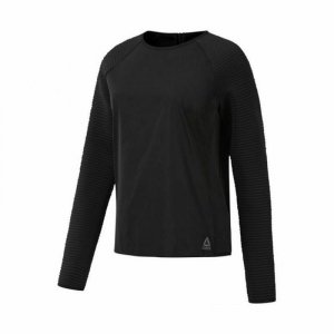 Koszulka z długim rękawem Damska Reebok Thermowarm Deltapeak Czarny