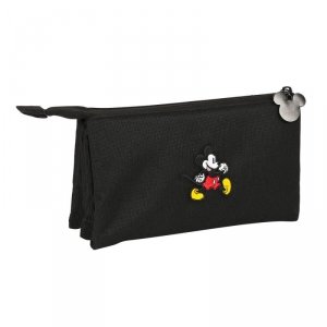 Piórnik Potrójny Mickey Mouse Clubhouse Premium Czarny 22 x 12 x 3 cm