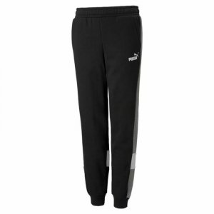 Spodnie dresowe dla dzieci Puma Essentials+ Colorblock Czarny Dzieci