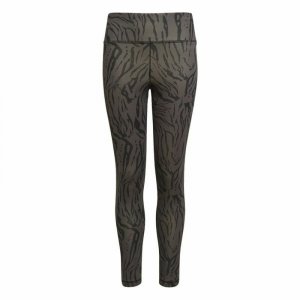 Spodnie sportowe dziecięce Adidas 7/8 Sport Animal Print Czarny