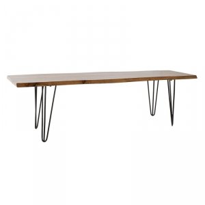 Ława DKD Home Decor 160 x 46 x 46 cm Naturalny Czarny Jasnobrązowy Alpino