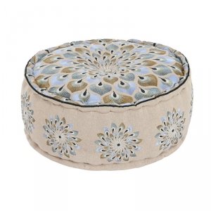 Puff DKD Home Decor Niebieski Beżowy