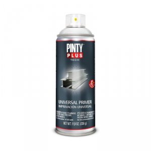 Farba w sprayu Pintyplus Tech I101 Uniwersalny 400 ml Grunt malarski Biały