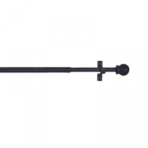 Karnisz Stor Planet Cintacor Kula 70-120 cm Czarny Metal
