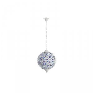 Lampa Sufitowa DKD Home Decor 28 x 28 x 44 cm Metal Biały Wielokolorowy 50 W