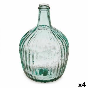 Butelka 2255/04R Przezroczysty Paski 4 L 16 x 29,5 x 16 cm Dekoracja (4 Sztuk)