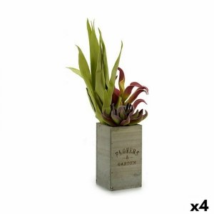 Roślina Dekoracyjna Ibergarden Flowers Garden 10 x 50 x 10 cm Brązowy Kolor Zielony (4 Sztuk)