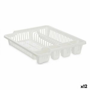 Ociekacz do Naczyń Kinvara 2601405-2 Biały 46 x 8 x 37,5 cm (12 Sztuk)