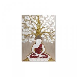Dekoracja ścienna DKD Home Decor Beżowy Złoty 70 x 4 x 100 cm