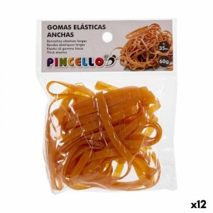 Gumki lateksowe Pincello Żółty Gruba (12 Sztuk)